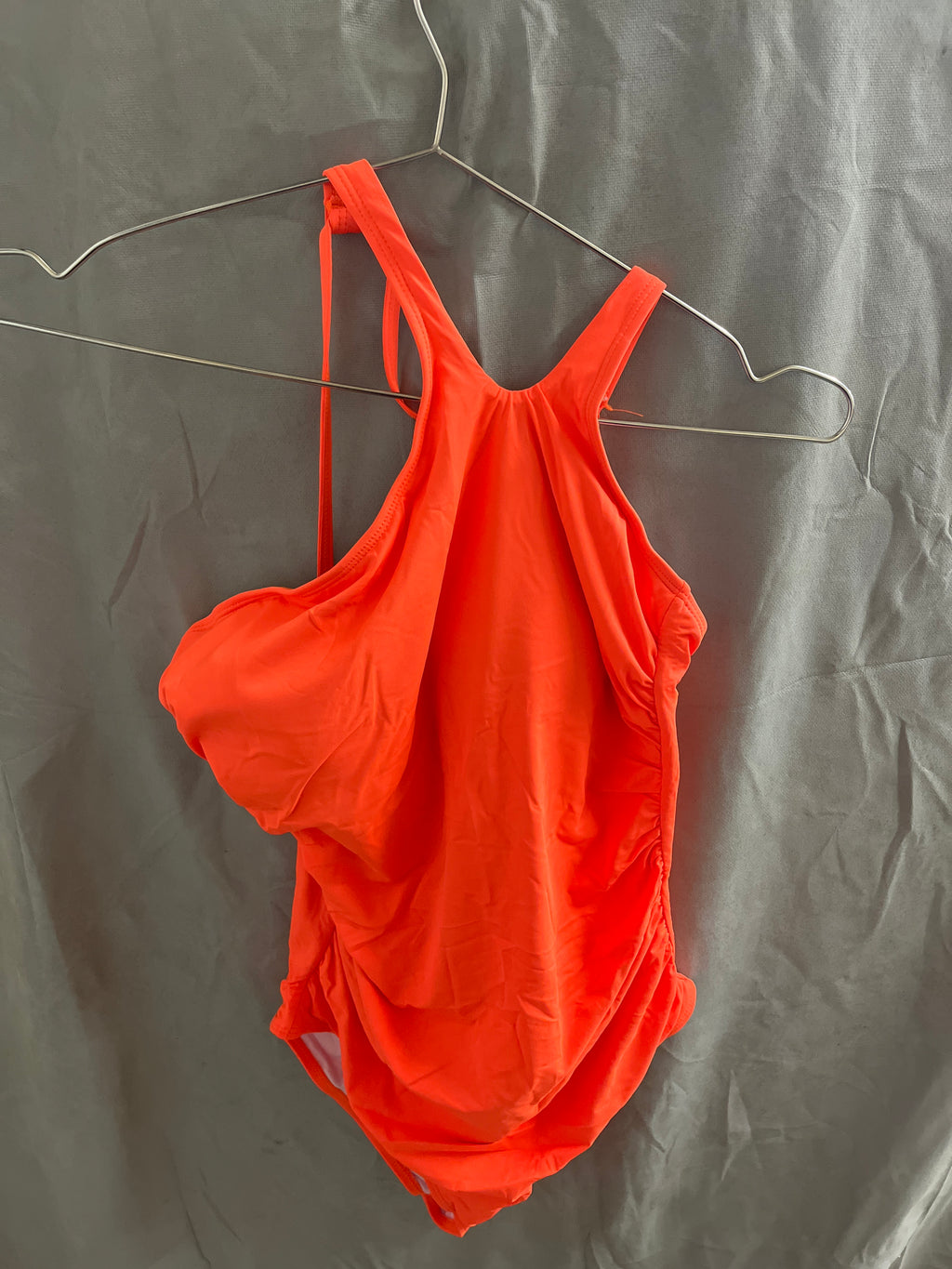 Holipick orange one piece bathing suit