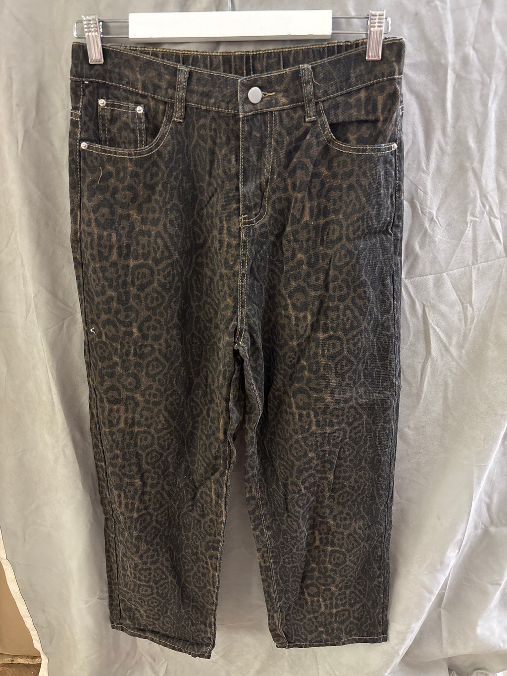 Ponitrack leopard print jeans