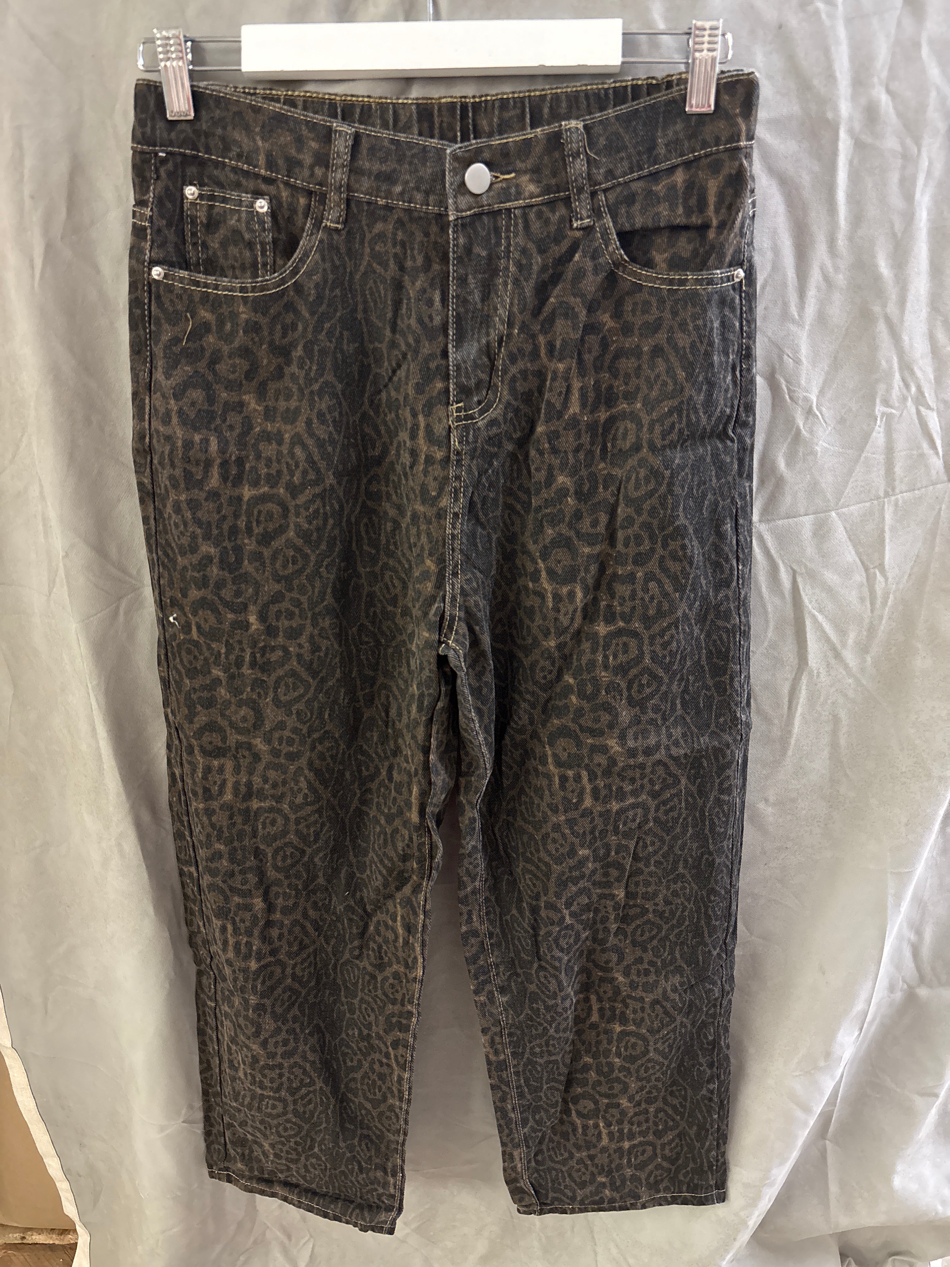 Ponitrack leopard print jeans