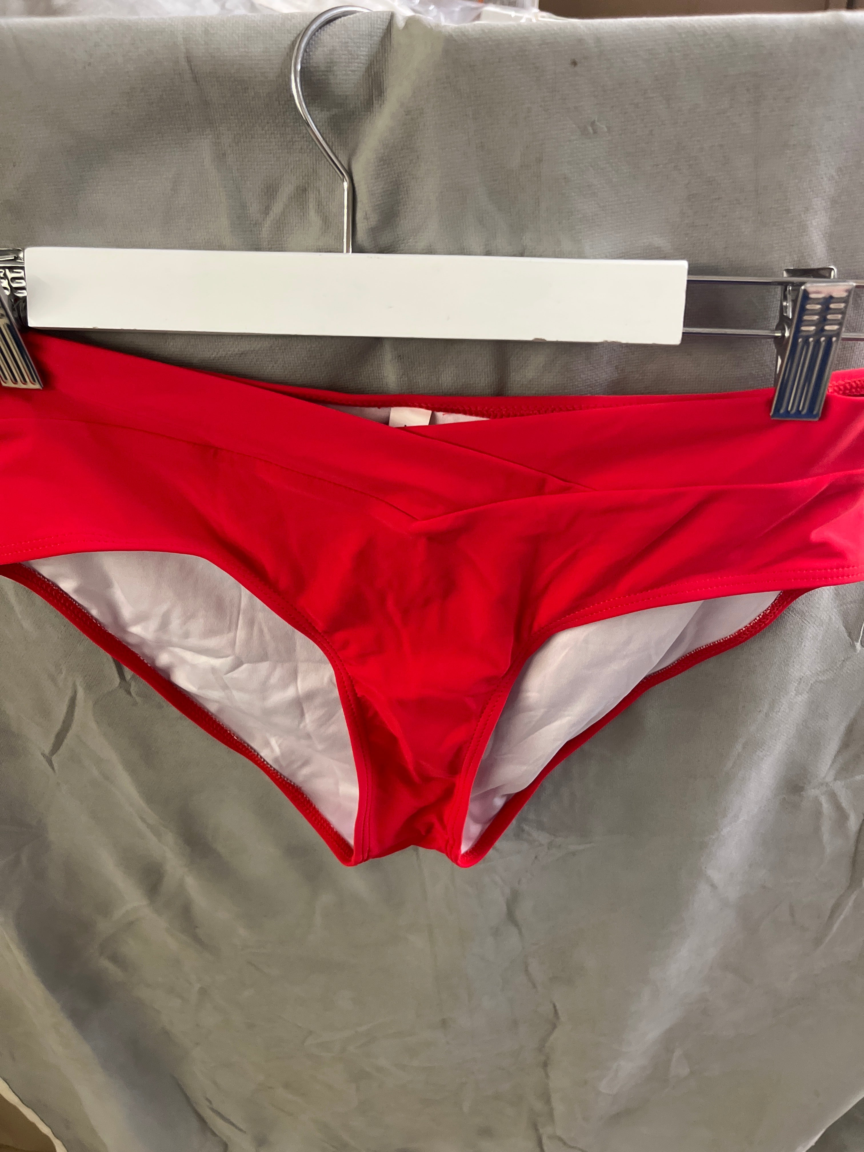 Red 2 piece bathing suit
