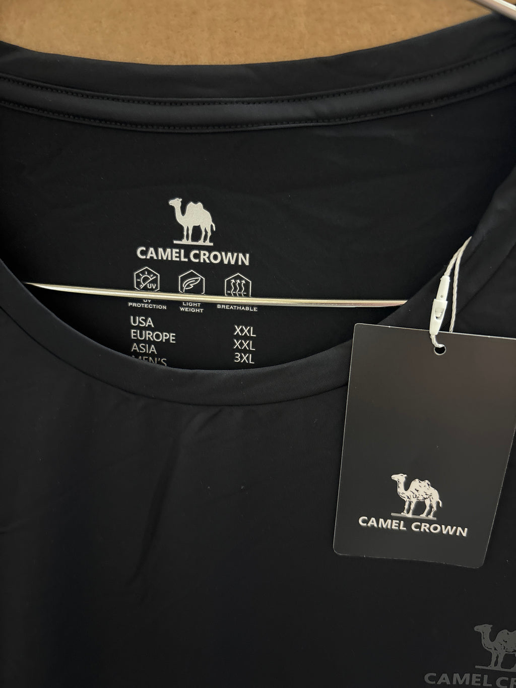 Men’s camel crown long sleeve shirt (XXL)