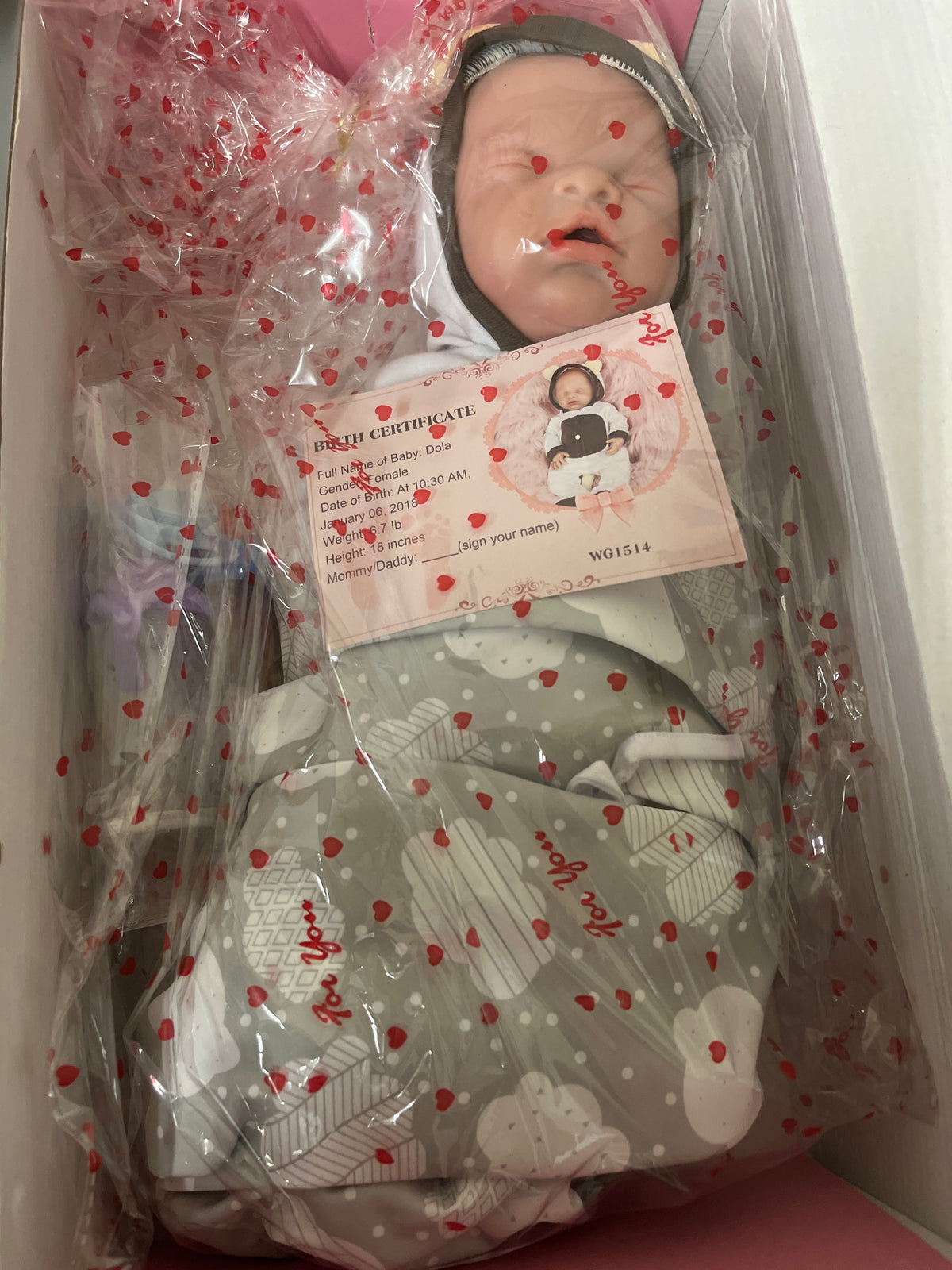 Vollence 16 inch full silicone baby doll, full weighted body silicone baby dolls, lifelike realistic baby doll