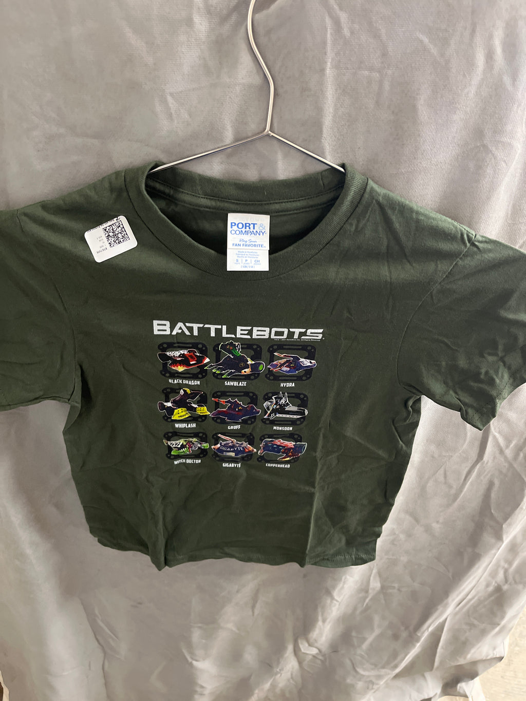 Port and company battle bots tshirt