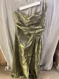 Green dress with one strap