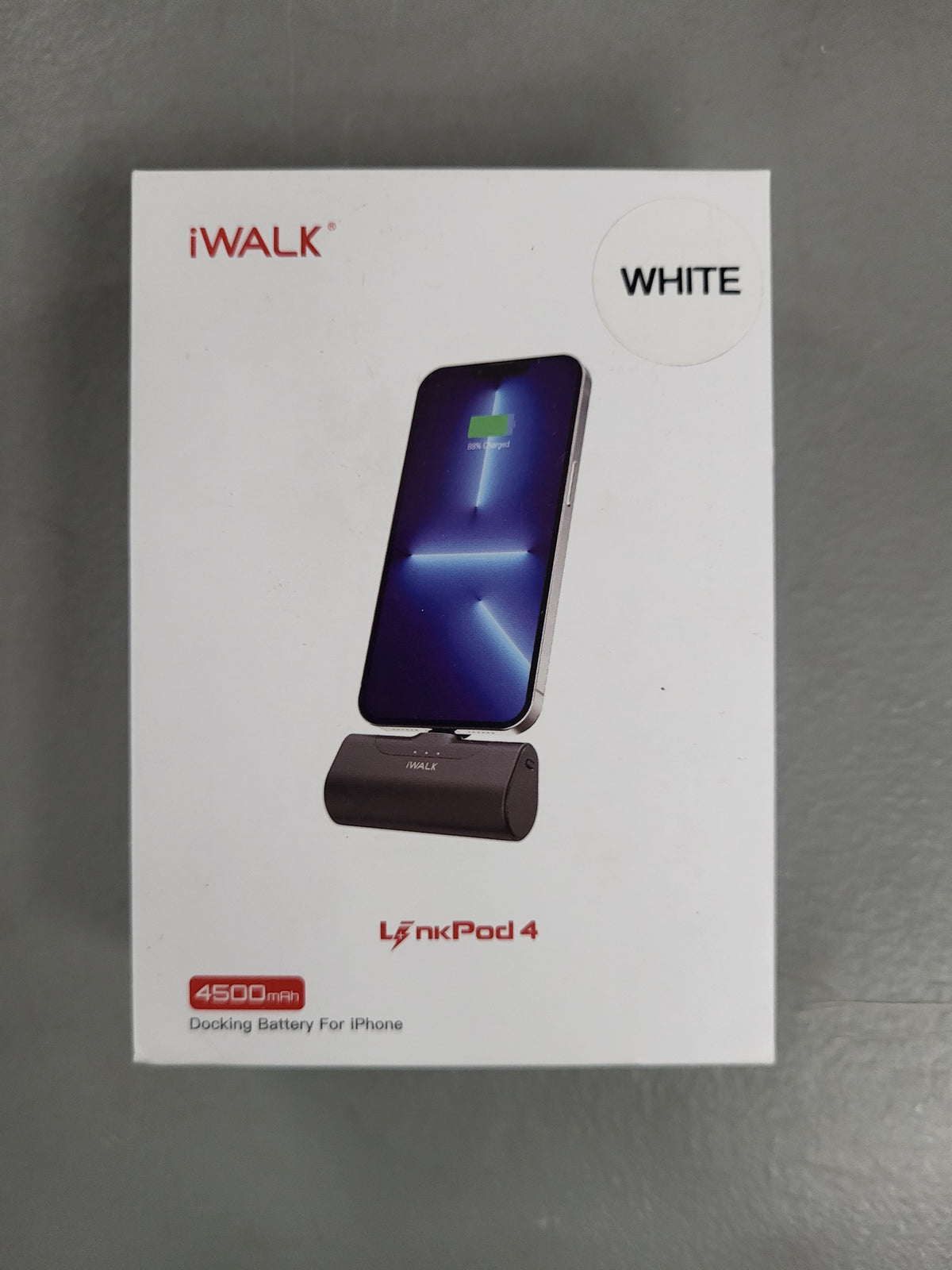 Portable iPhone Charger, Lightning (4500mAh)