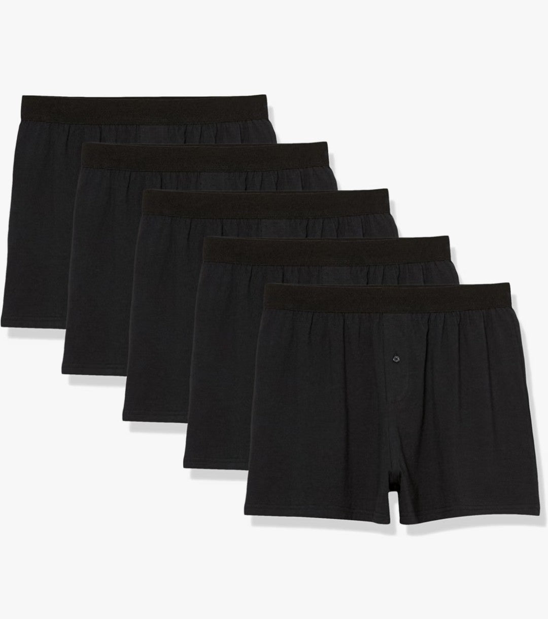 Men's Breathable cotton Jersey Boxer Shorts, 5 Pack (3XL)