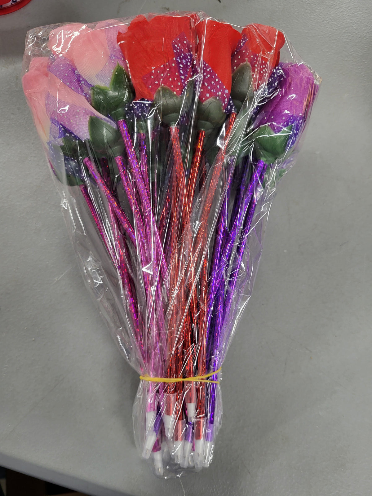 Rose Pens, Red, Pink, Purple (120 pack)
