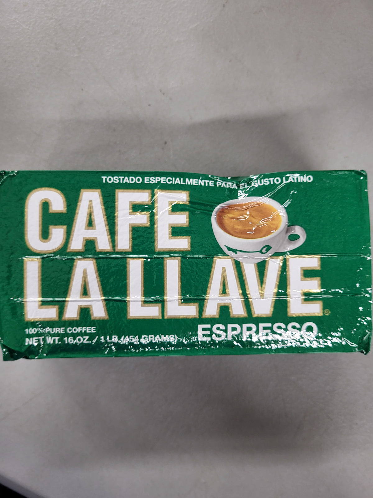 Café La Llave Espresso Ground Coffee, Dark Roast (16oz)