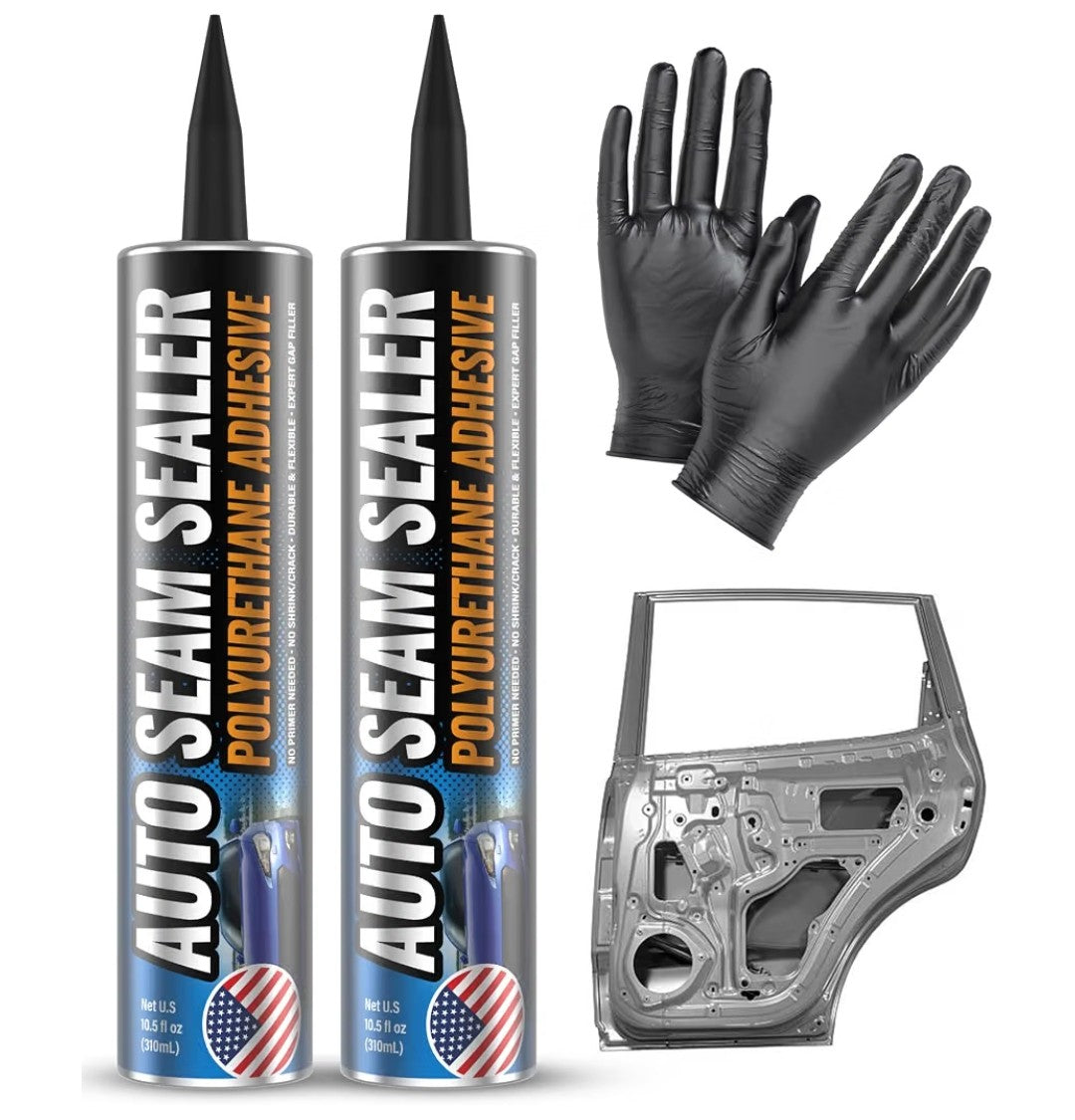 Automotive Seam Sealer, Polyurethane Body Filler (2 pack)