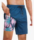 Men's Swim Trunks with Compression Liner (Small)
