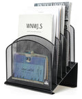 Incline File Organizer for Desk, 5 Sections
