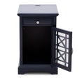 Power Chairside End Table, Navy, has a few defects (see pictures and read discription)