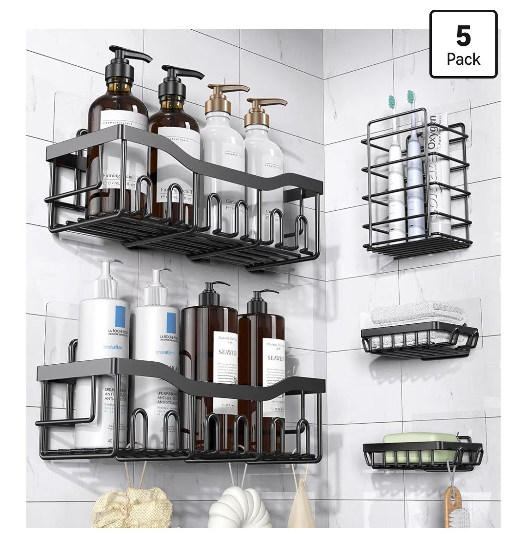 Adhesive Shower Caddy (5 pack)