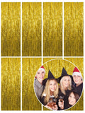 Foil Curtain Back Drop, Gold (8 pack)