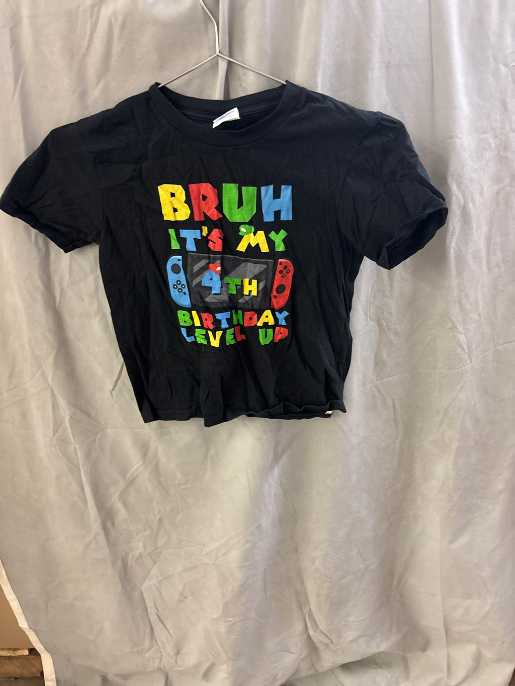 Bruh it’s my 4th birthday level up kids tshirt