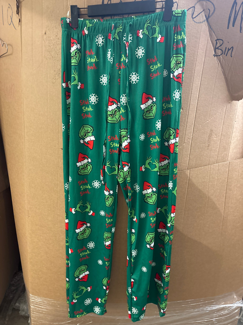 Christmas grinch long sleeve shirt and pants set (large)