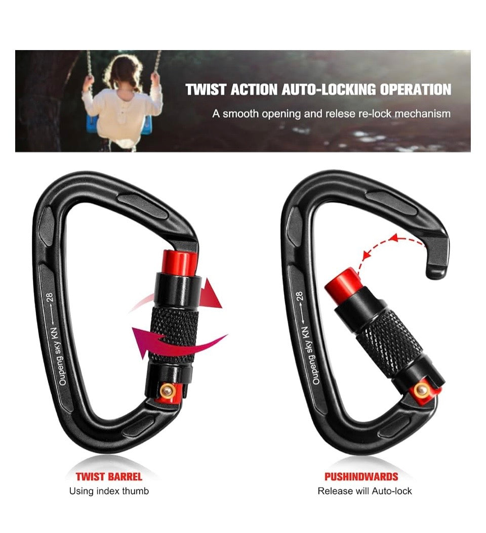 Oupeng sky auto locking carabiner clips