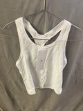 CRZ yoga white tank top