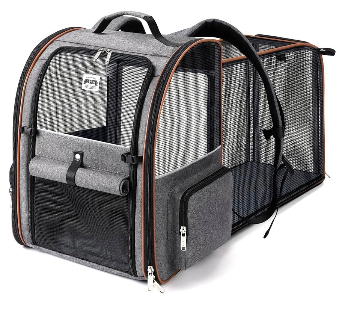 Cat Carrier Backpack, Expandable Pet Carrier