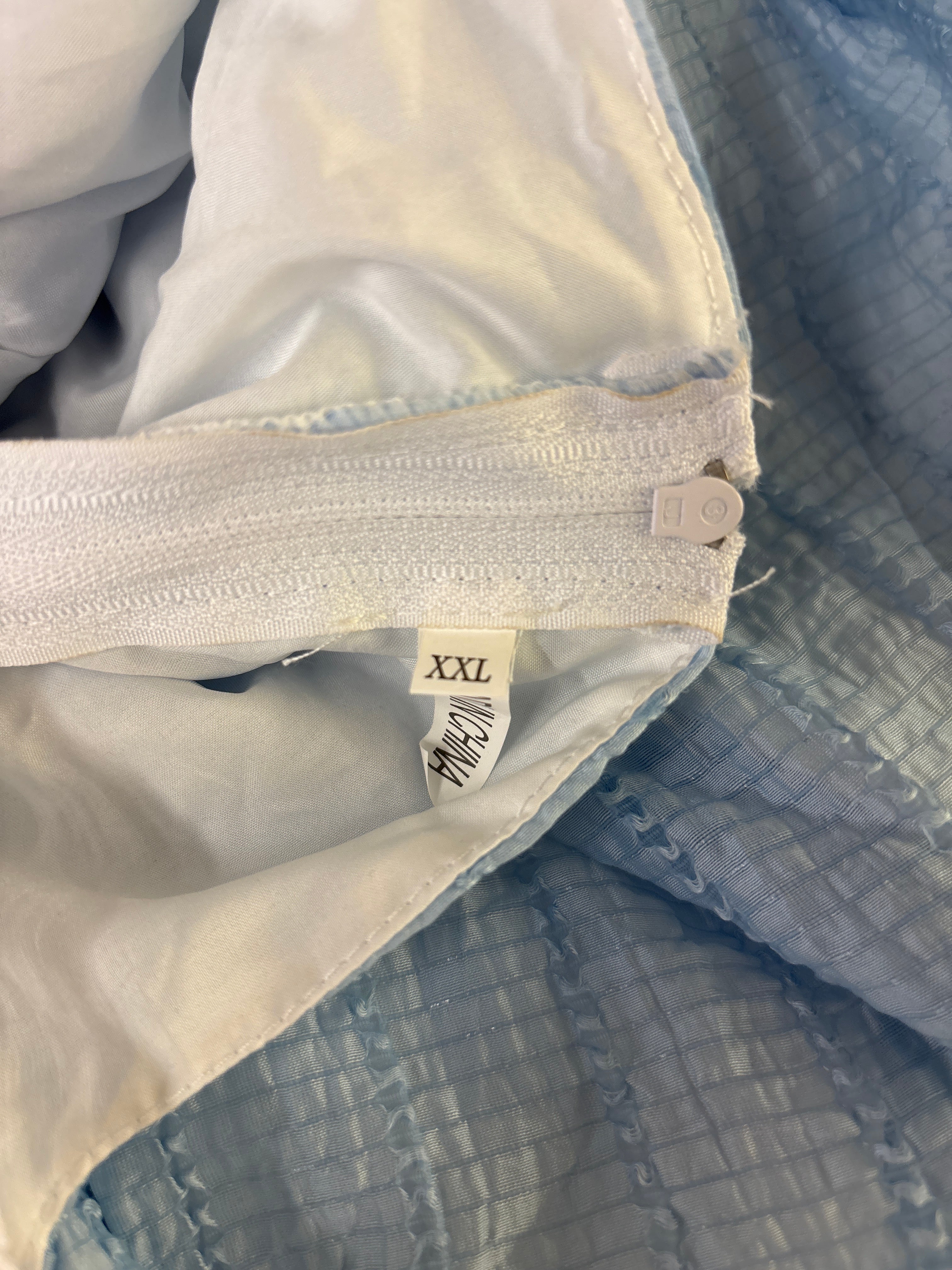 Women’s blue and white dress