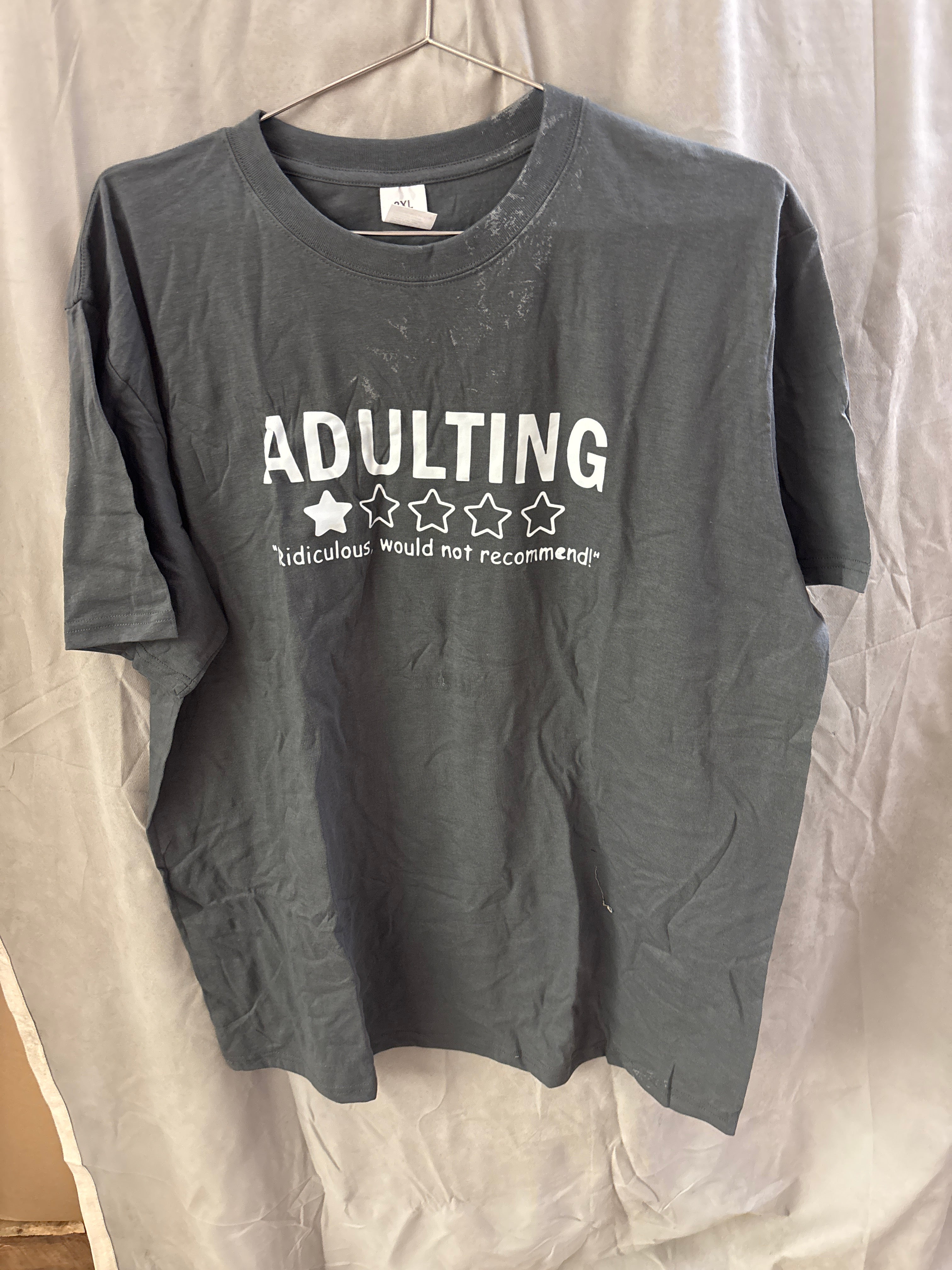 Men’s adulting ridiculous would not recommend tshirt