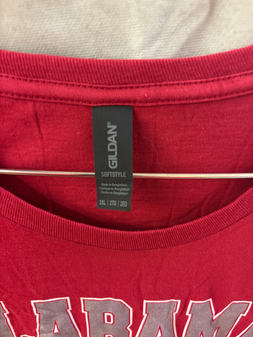 Gildan red Alabama shirt