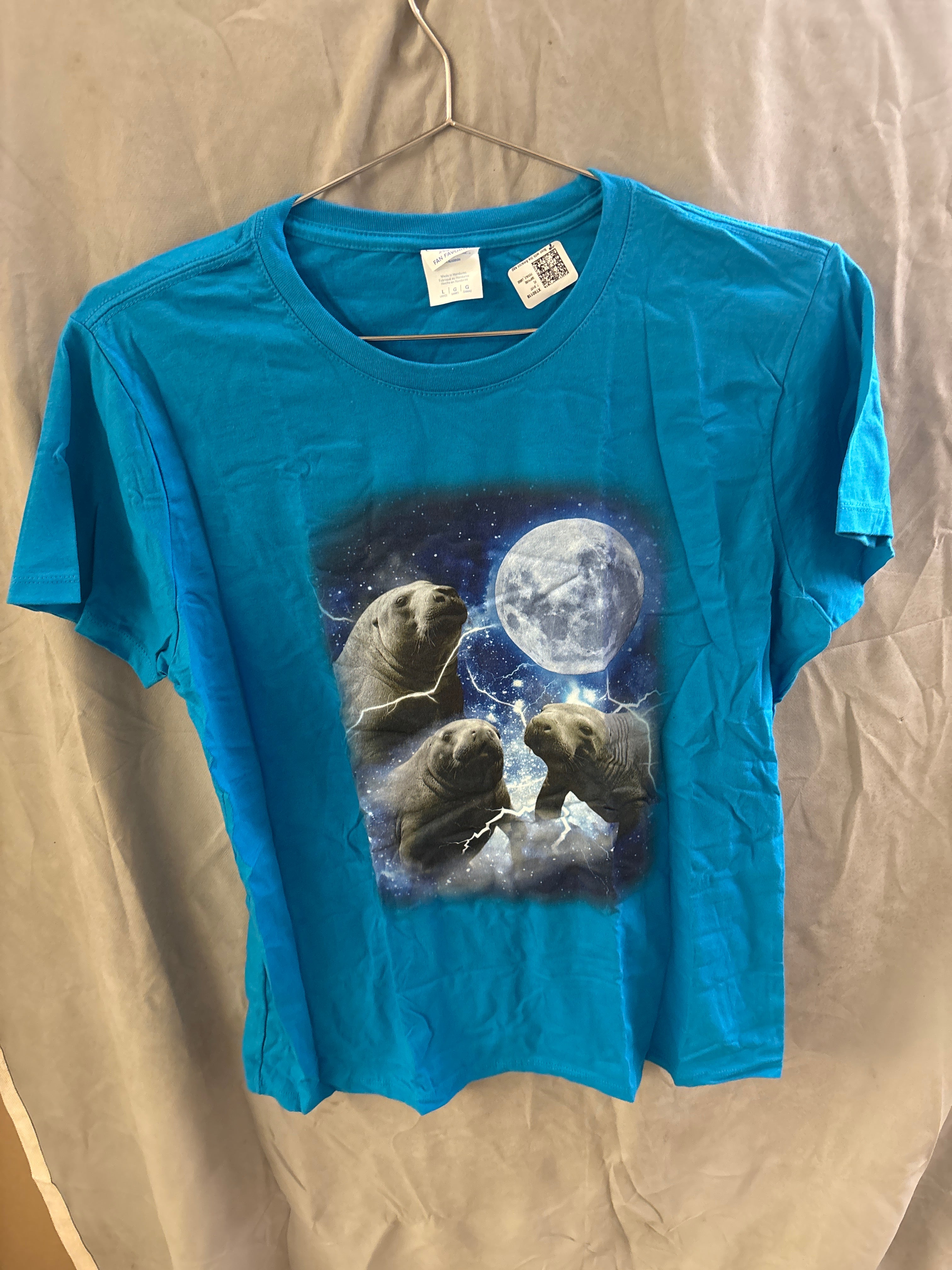 Seals stary sky with moon shirt