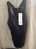 CRZ yoga black tankini top