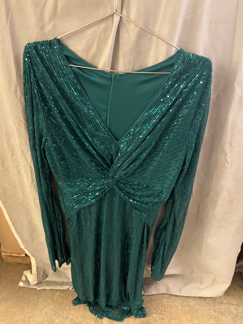 Green glitter women’s dress