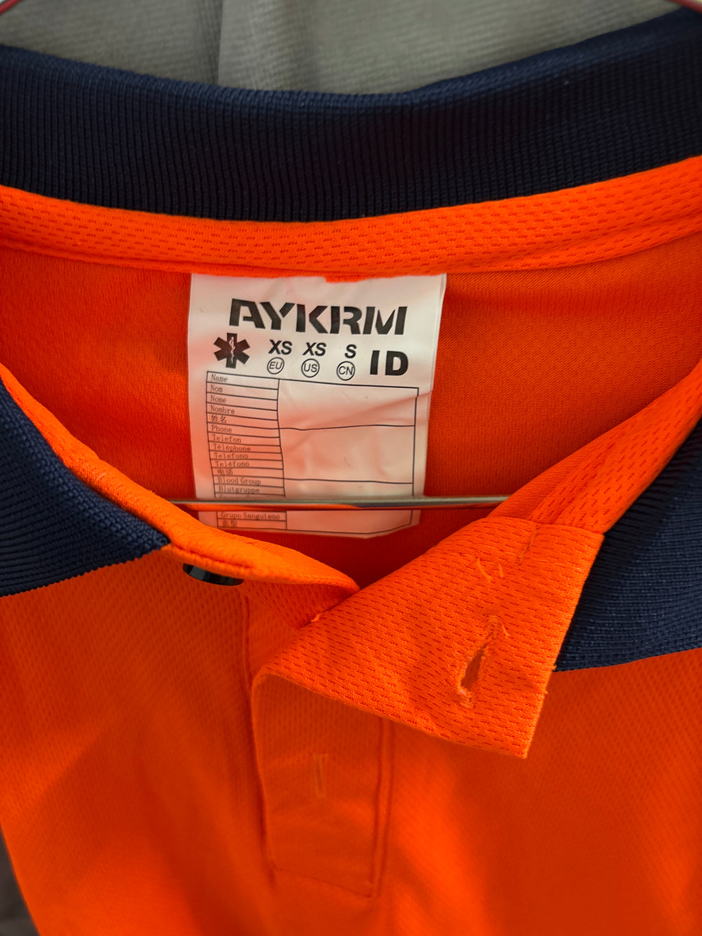 Men’s orange work shirt (XS)