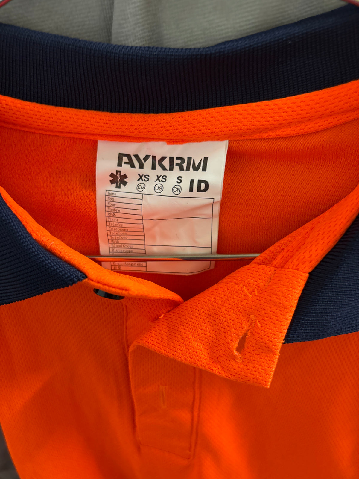 Men’s orange work shirt (XS)