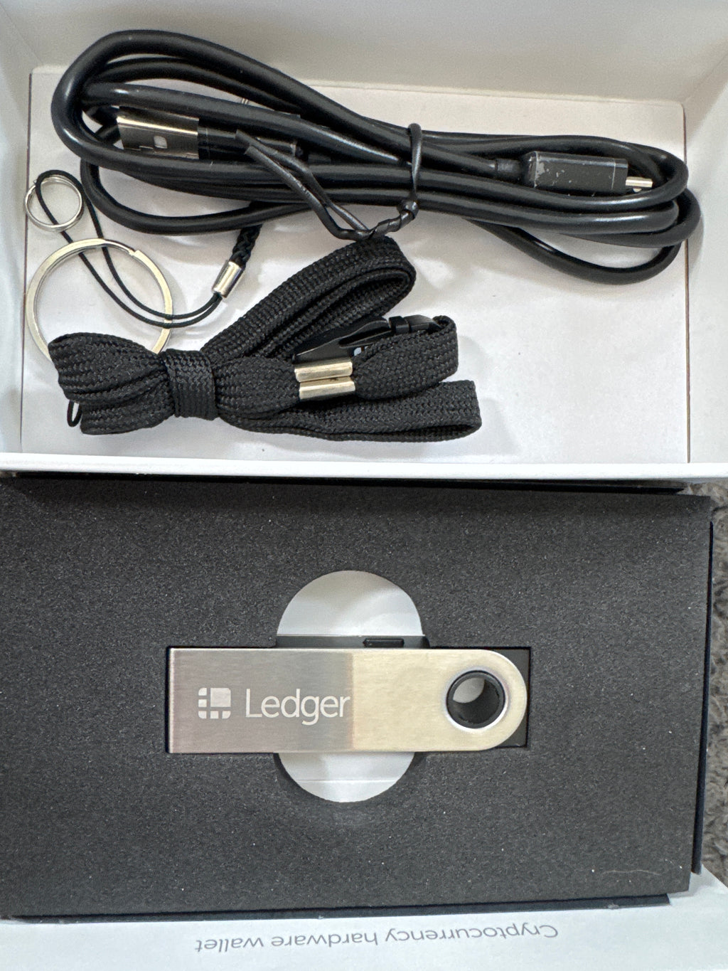 Ledger Nano S cryptocurrency hardware wallet, new open box