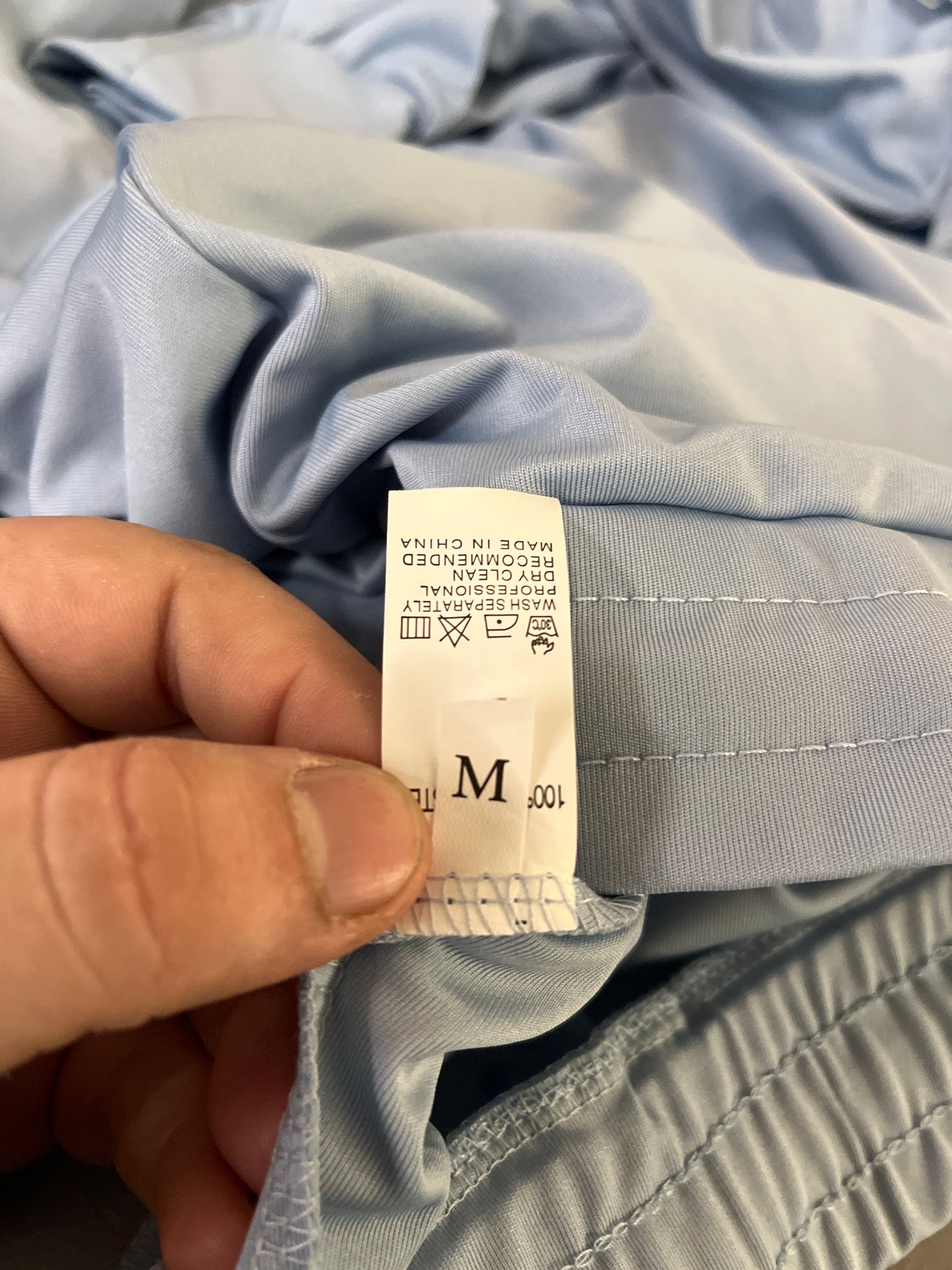 Sky blue long sleeve shirt and pants set