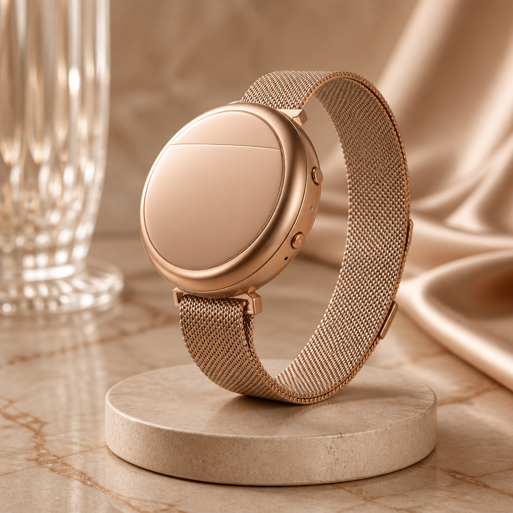Embr Wave Cooling Bracelet - Warming Bracelet - Personalized Thermal Relief - Manage Hot Flashes, Night Sweats, Sleep, Tension - Clinically Proven - Rechargeable - Rose Gold NEW OPEN BOX
