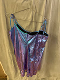 Purple and blue sleeveless top