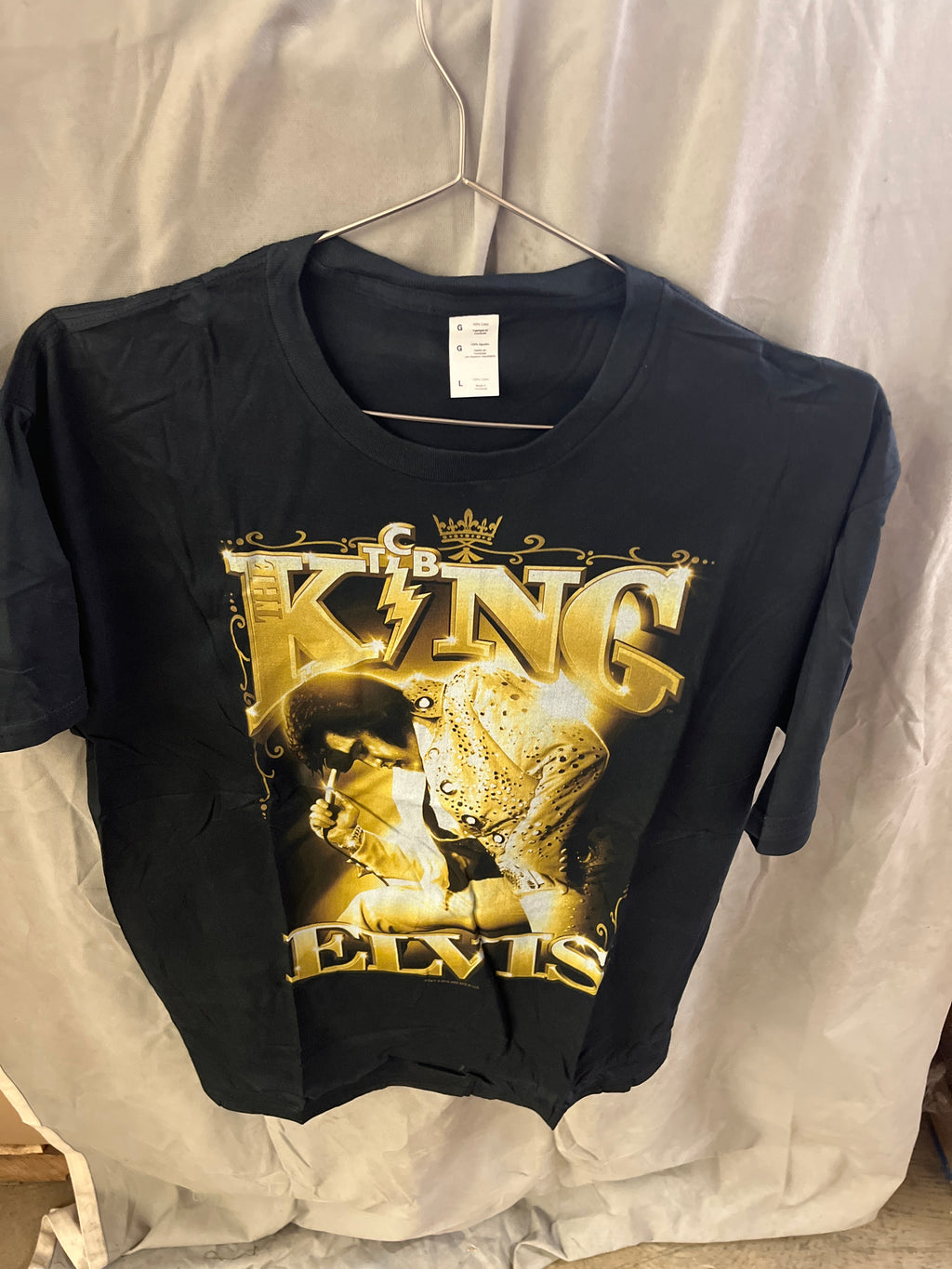 King Elvis black Tshirt