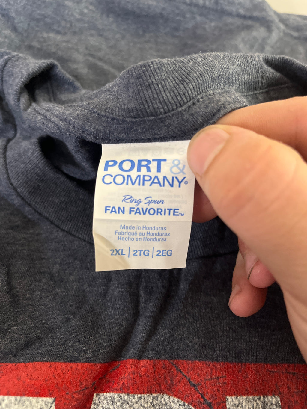 Port and company grey marvel Tshirt