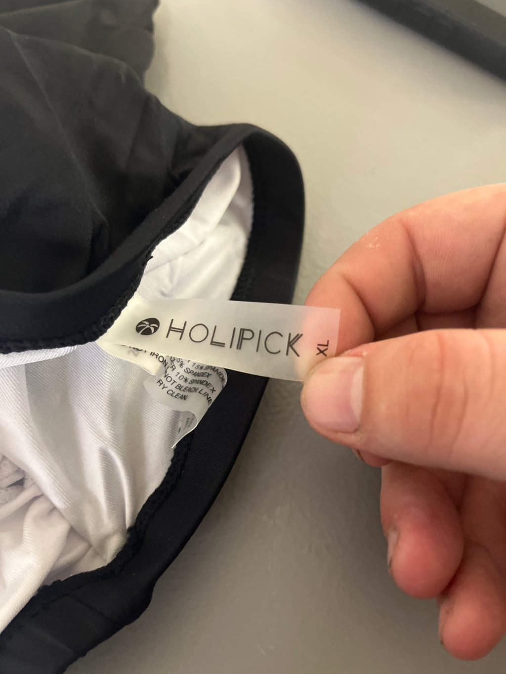 Holipick one piece black and white bathing suit