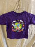 Earth day is my birthday purple Tshirt