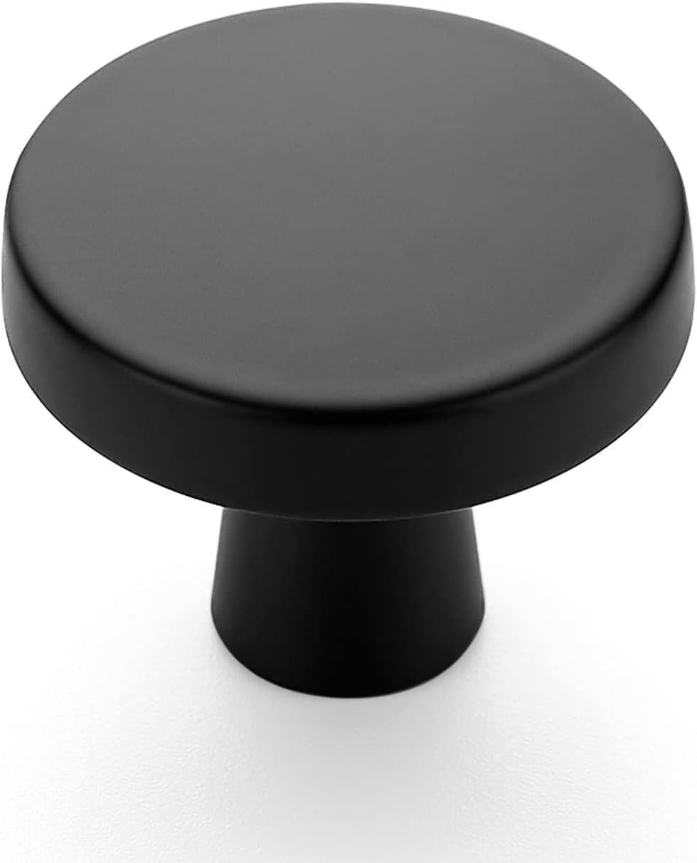 Ravinte 25 Pack Drawer Pulls 1-1/4 Inch Kitchen Cabinet Knobs Solid Round Dresser Drawer Knob