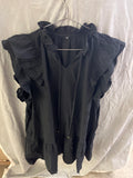 Black sleeveless dress