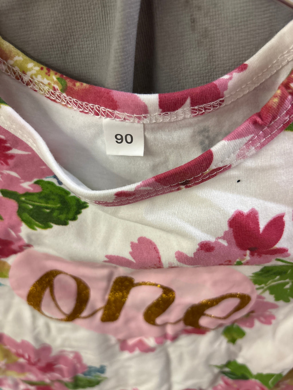 Baby floral onesie