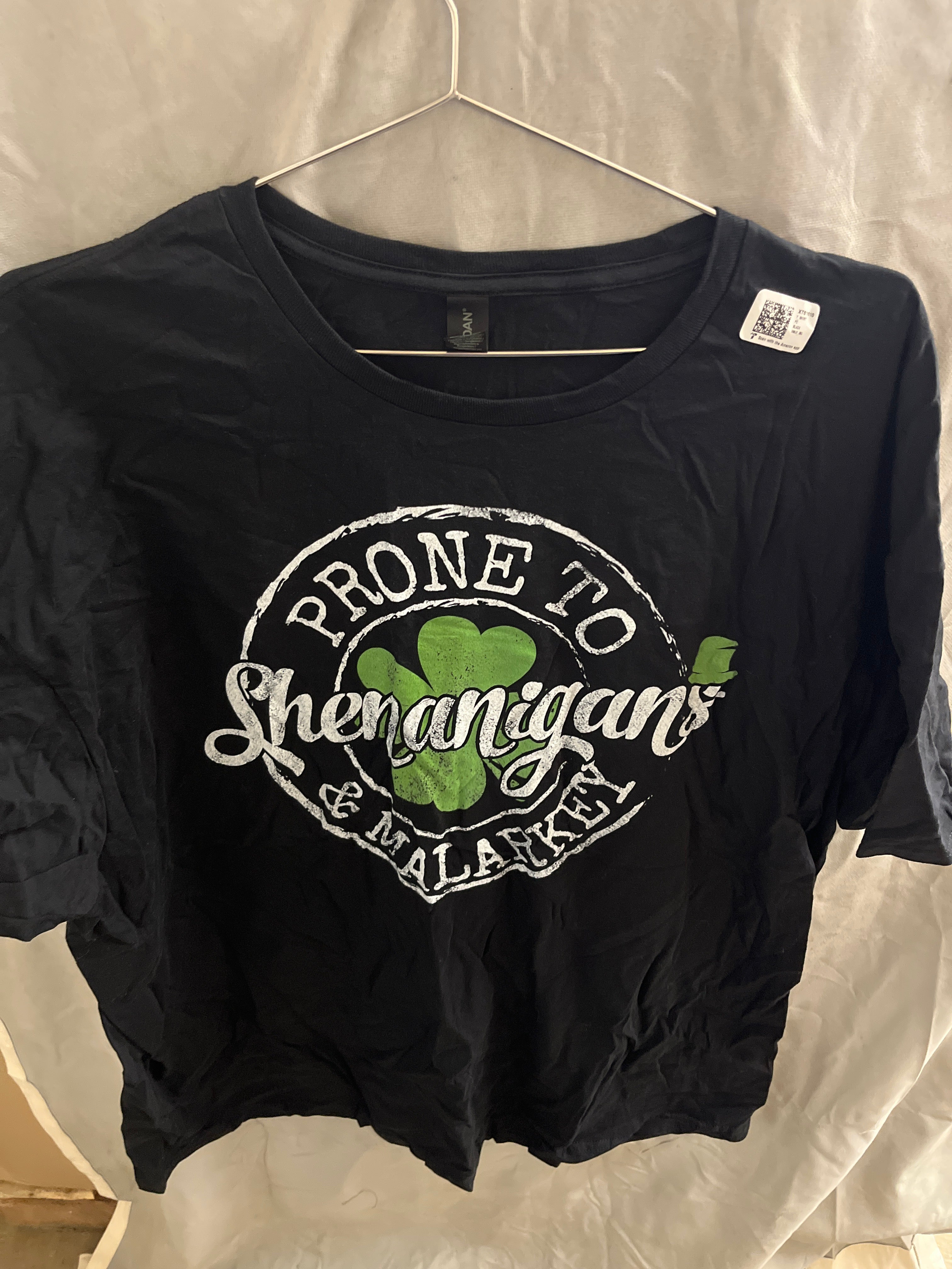 Gildan prone to shenanigans black Tshirt