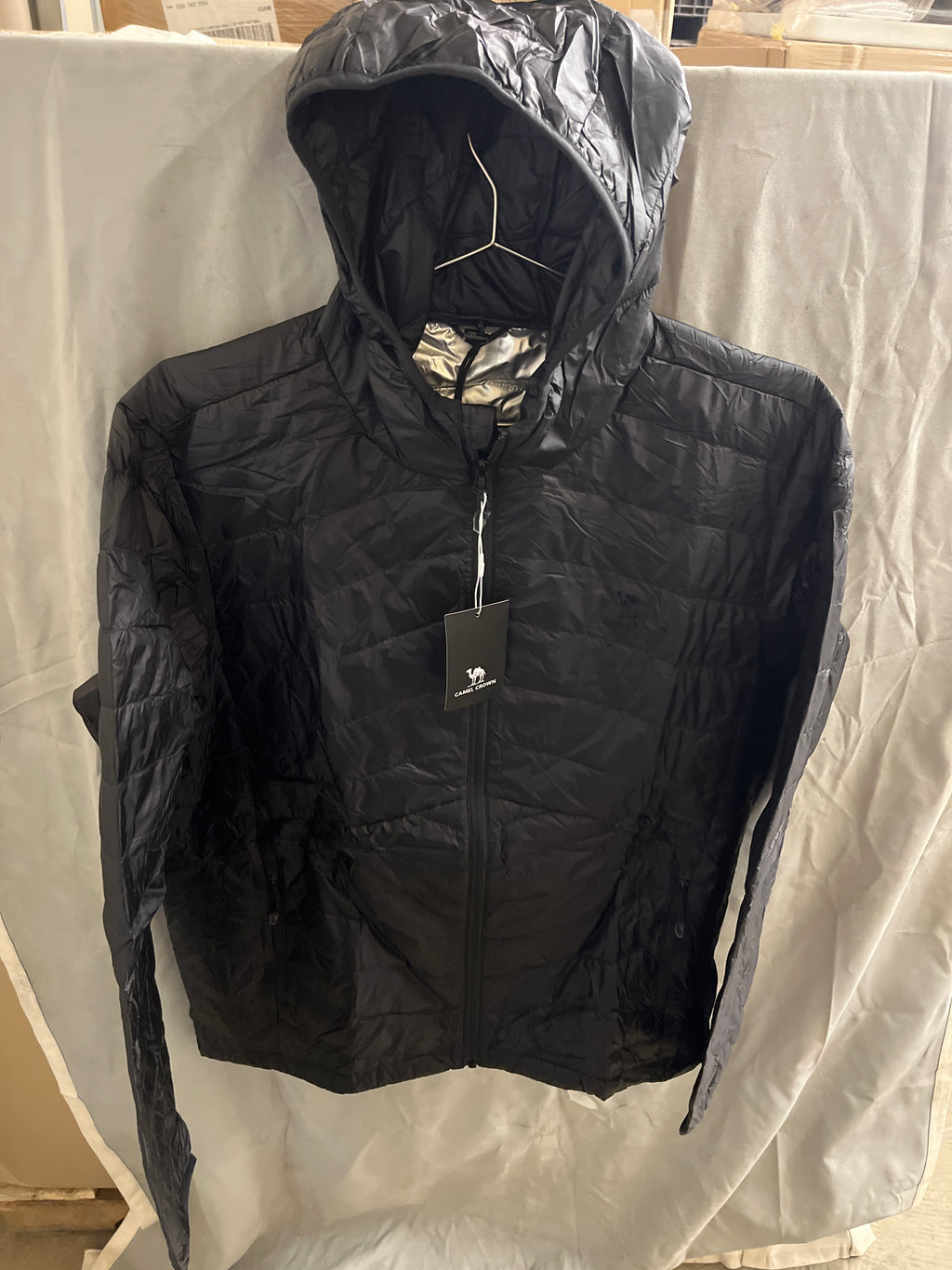 Camel crown men’s down jacket
