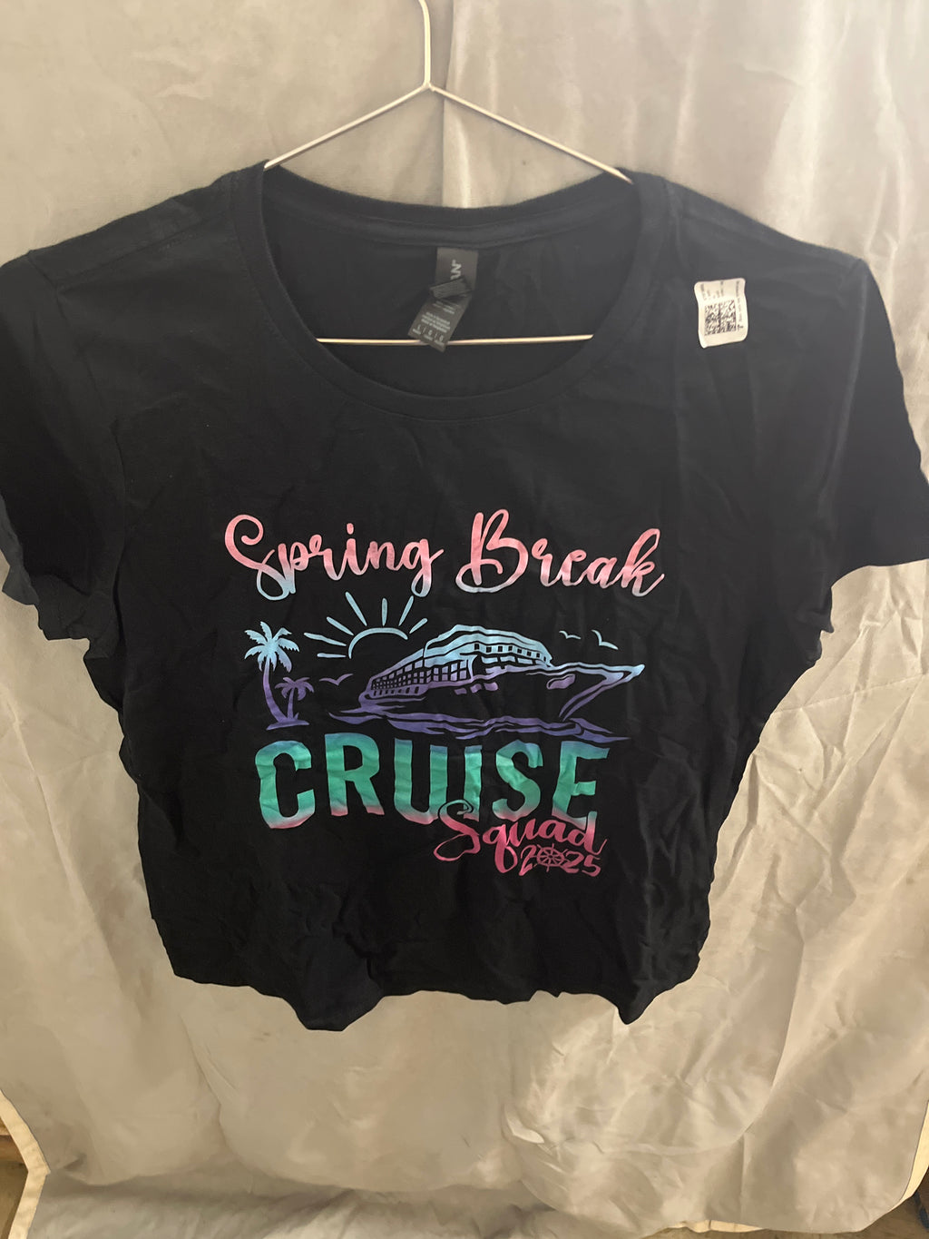 Spring break cruise black Tshirt