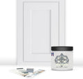 ALL-IN-ONE Paint by Heirloom Traditions, Colosseum (White with Soft Gray Undertones), 8oz Sample - Durable cabinet and furniture paint. Built in primer and top coat, no sanding needed. Includes our 30