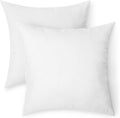 Basic Square Hypoallergenic Down Alternative Pillow Insert, Machine Washable, Softness and Support, 20 inch, 2-Pack