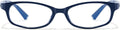 SODQW Office-Siren Blue Light Glasses for Women, Rectangle Frame, Y2K Small Eyewear, Anti Eyestrain Computer Glasses