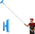 Ceiling Paint Roller No Drip Kit 111-Inch Extension Pole Included, 10 Inch Roller with Shield & Adjustable Head | No Drip, Splatter-Free Brush for Ceiling & Wall Painting