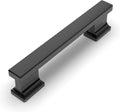 10 Pack Matte Black Cabinet Hardware - 3-3/4 Inch(96mm) Hole Center Drawer Pulls for Kitchen, Bathroom & Dresser - ZH00013